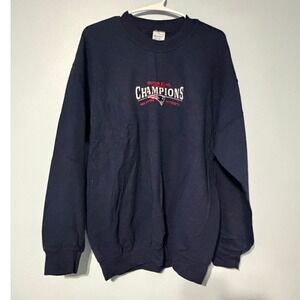 Gildan Large New England Patriots Super Bowl XXXVIII Champions Sweatshirt 0939